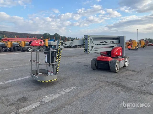 2012 Nifty-Lift HR17 NDE 2WD Hybrid Articulating Boom Lift (Inoperable)