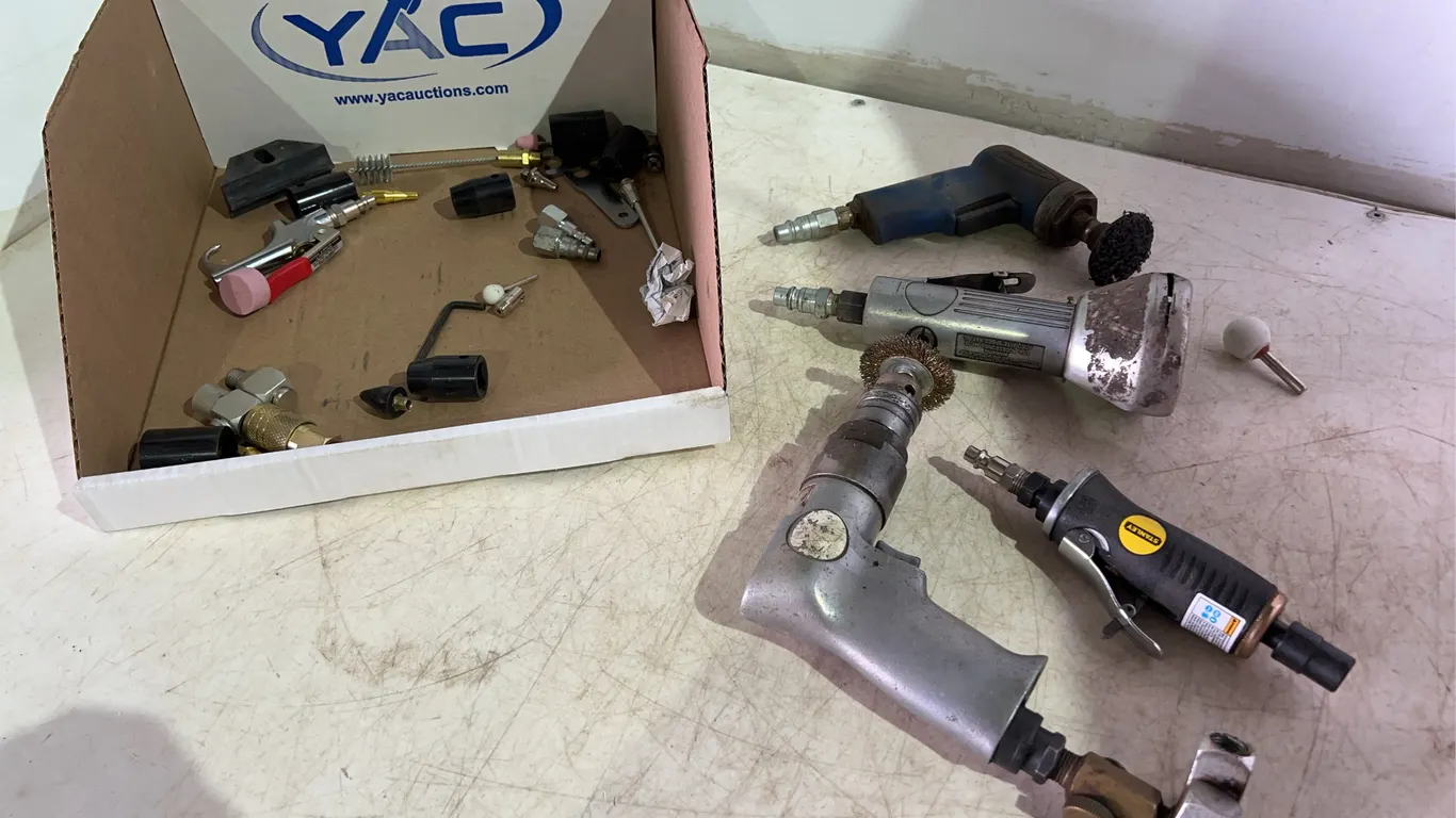 Box Of Assorted Air Tools