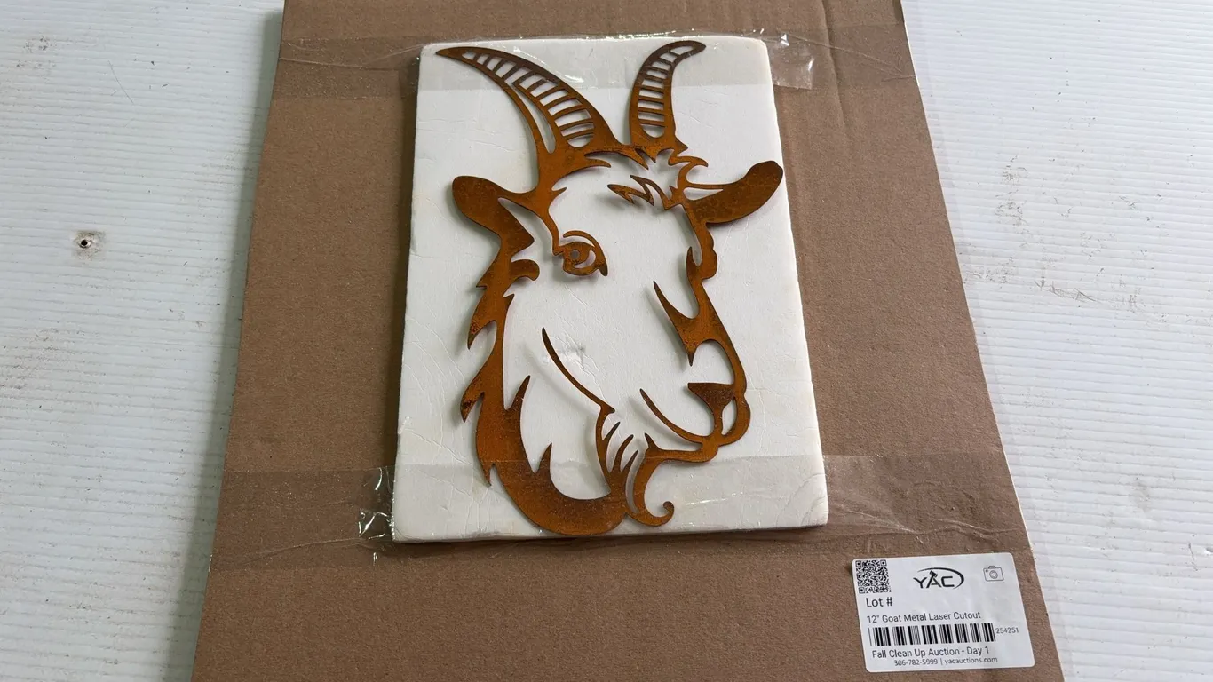 12" Goat Metal Laser Cutout