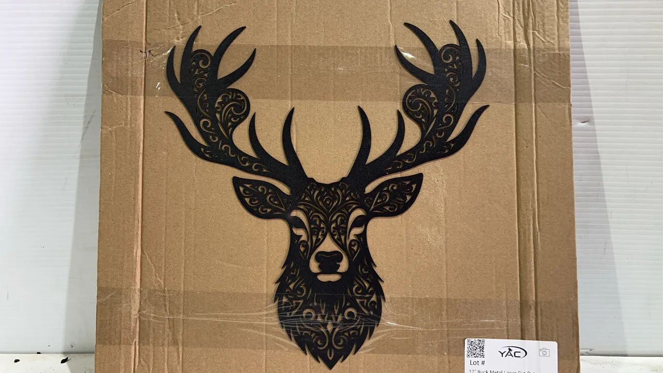 12" Buck Metal Laser Cut Out