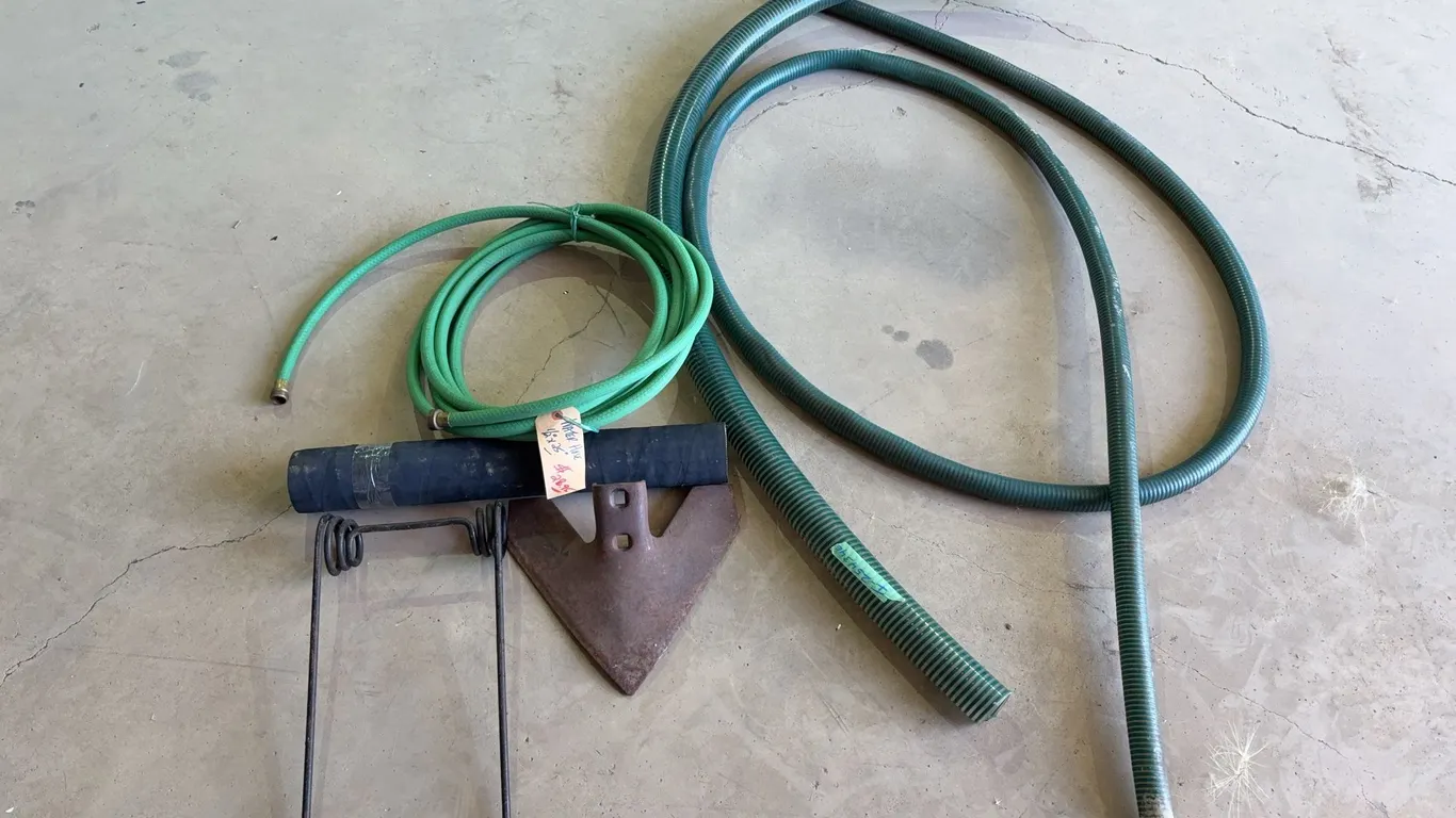 Garden Hose, Cultivator Shovel, Tine