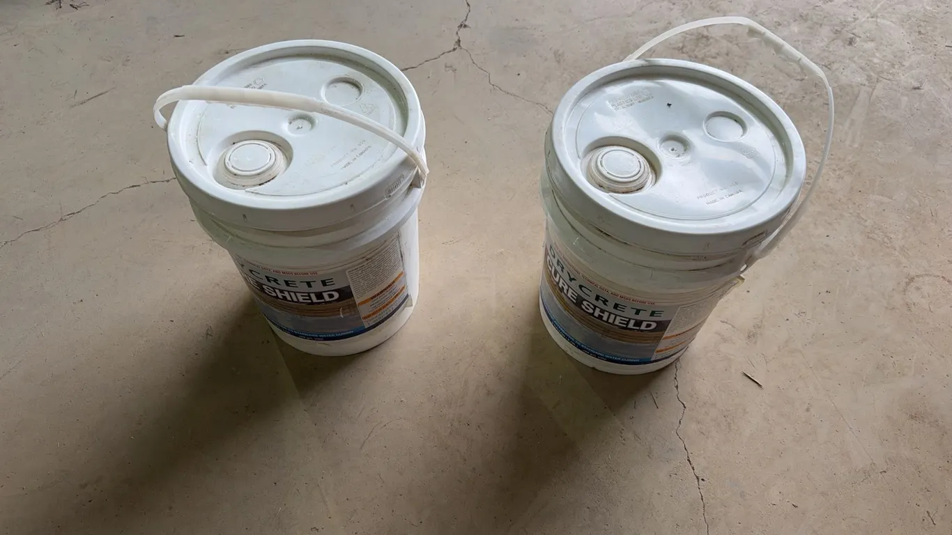 2 - 5 Gallon Pails Of Concrete Sealer
