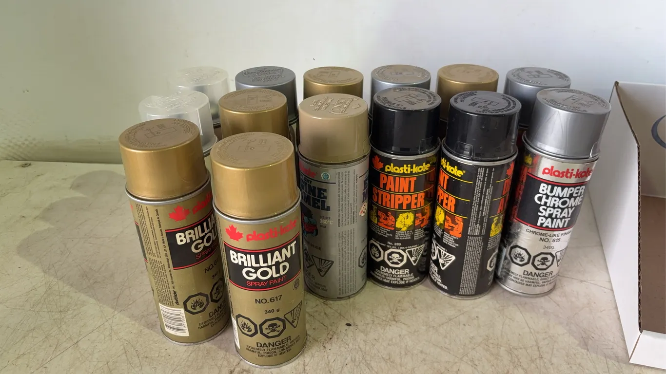Box Of Spray Paint/ Stripper