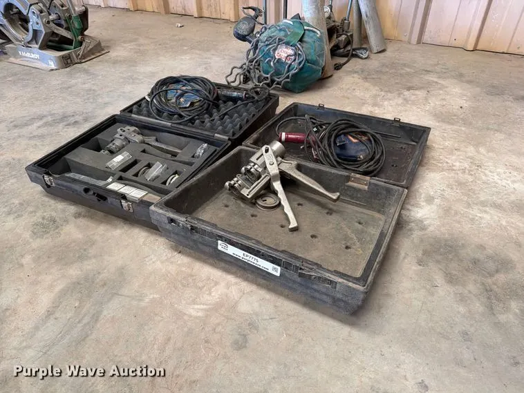 (2) McElroy Mini-Mc poly pipe butt fusion machines