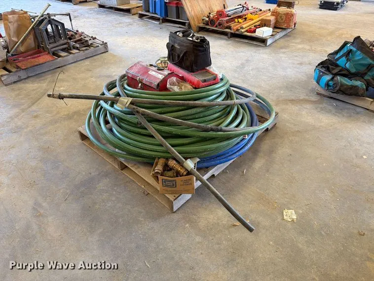 Pallet of sprinkler components