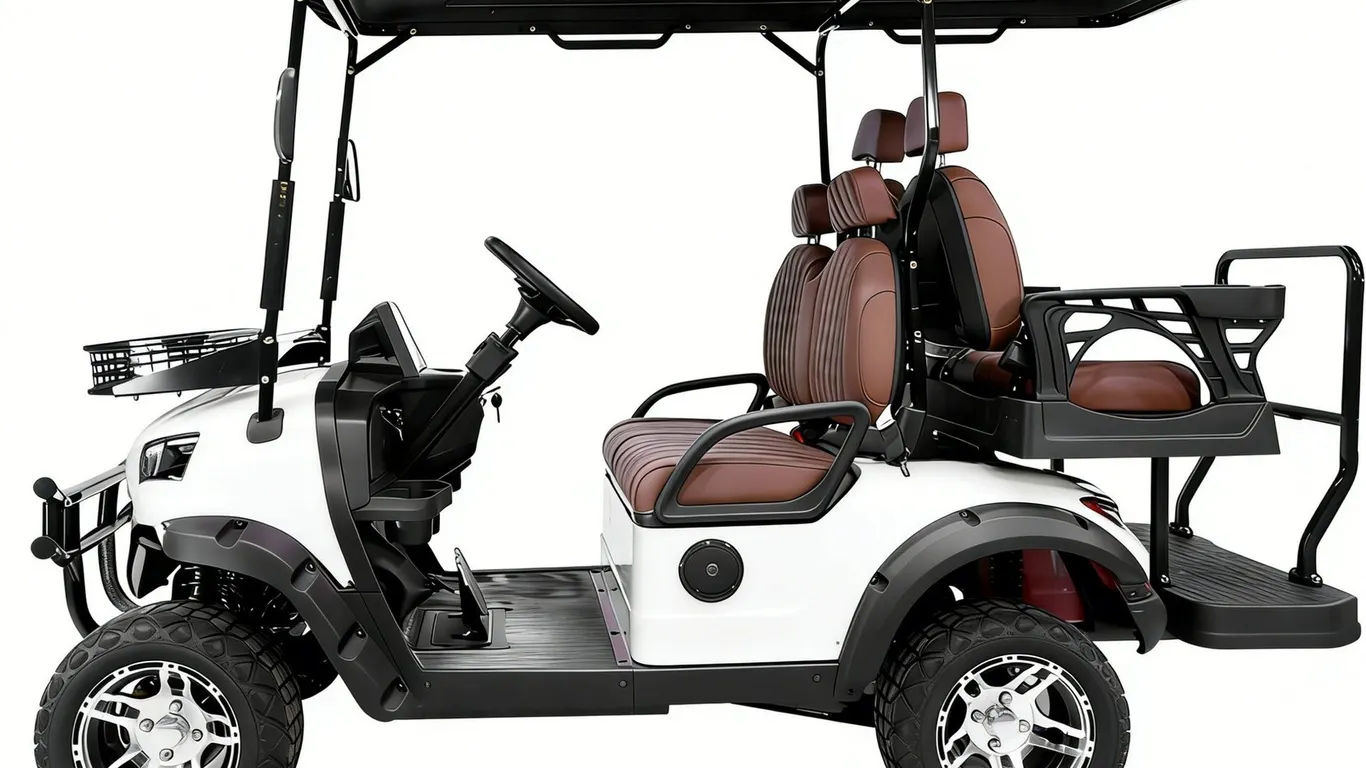 Unused Unassembled 2026 SDGC80 White 4-Seater Golf Cart