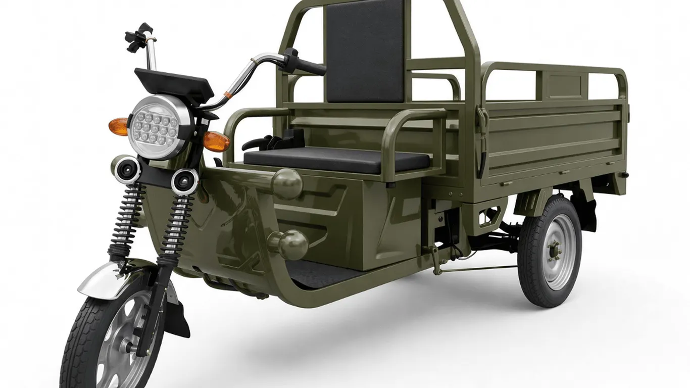 Unused Unassembled 2026 IRET13 Army Green Electric Tricycle