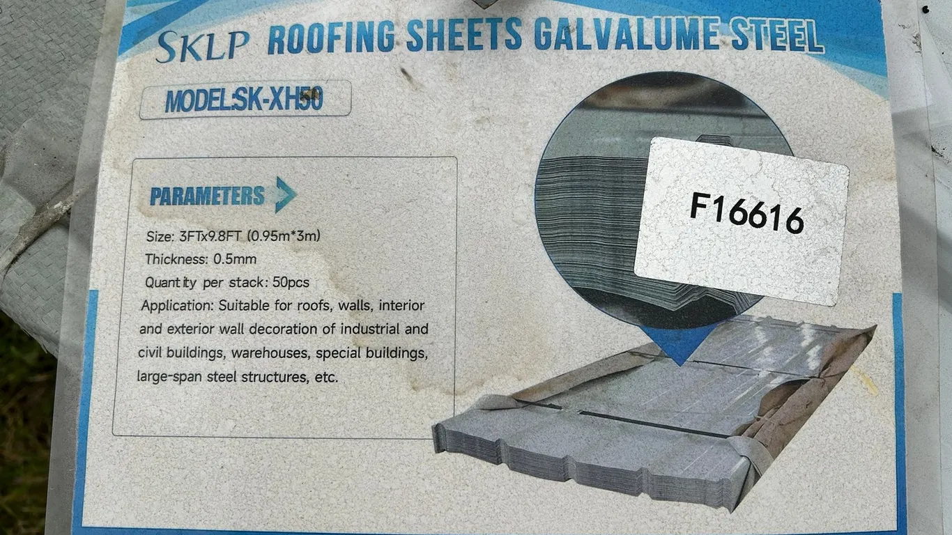 2026 SKLP 50PCS GALVALUME STEEL SIDING ROOFING SK-XH50 S/N F16617