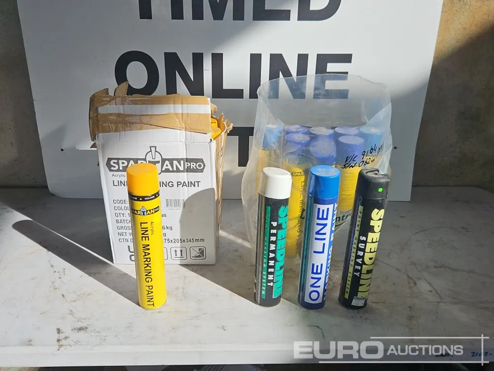 Unused Cans of Line Marker Paint (23 of)