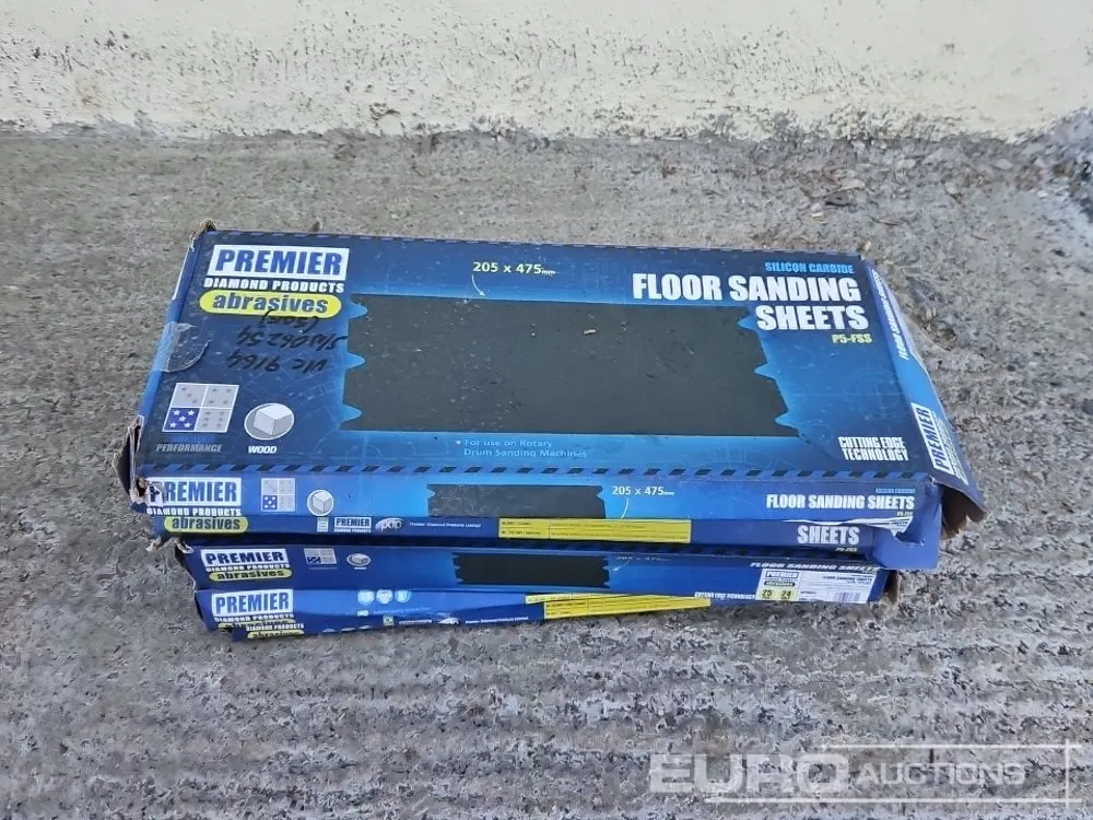 Unused Boxes of Various Grit Floor Sanding Sheets (5 of)