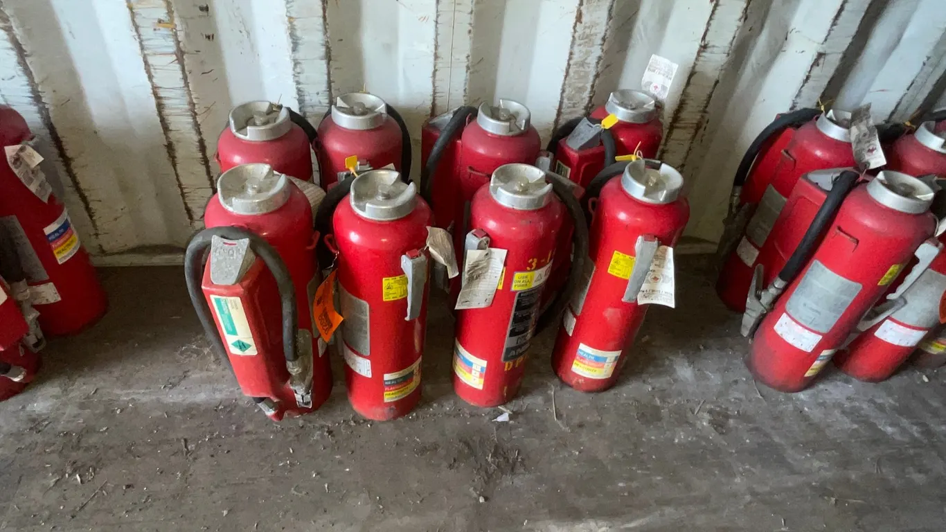 (8) Dry Chemical Fire Extinguishers