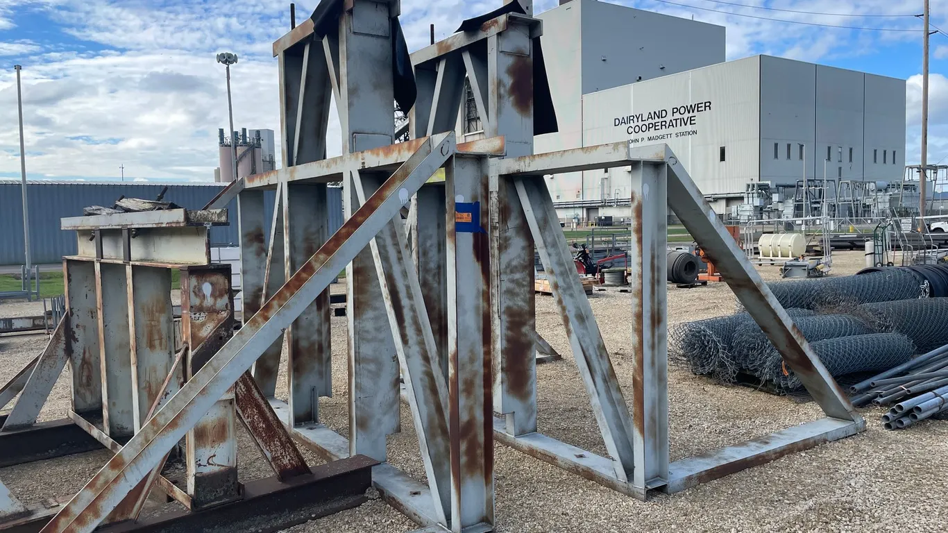 (2) Heavy Duty Steel Turbine Brackets