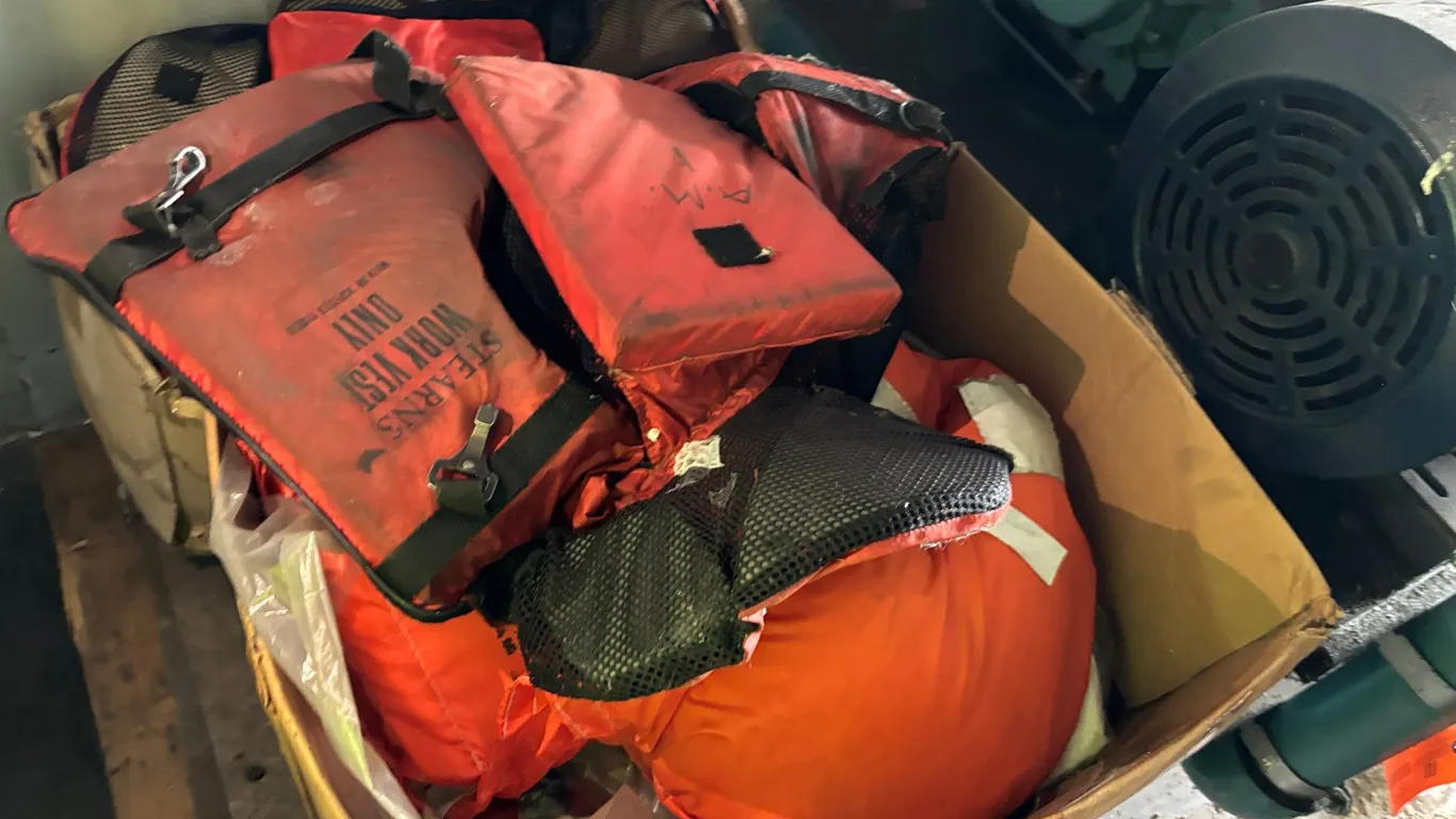 Assortment of Stearns Life Jackets