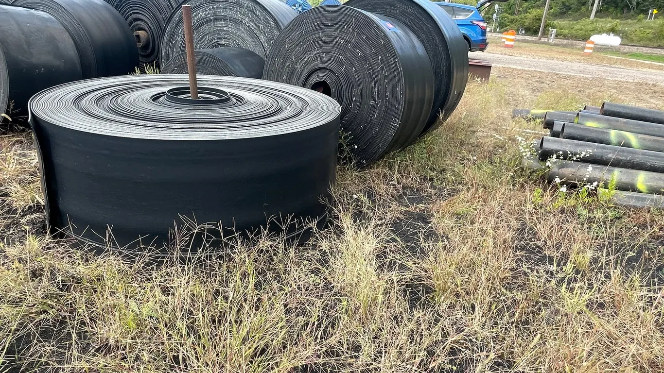 (3) Rolls of Conveyor Belt