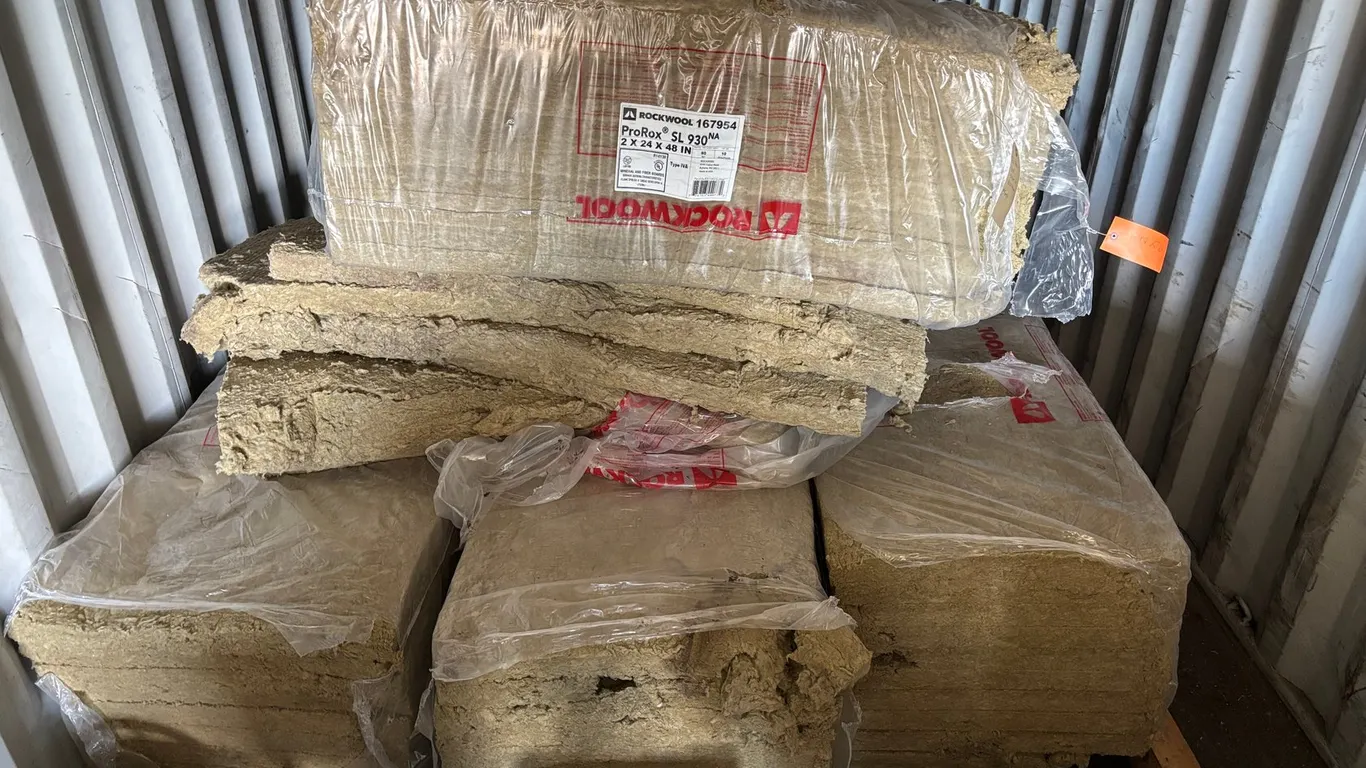 (4) Bags of Rockwool Insulation