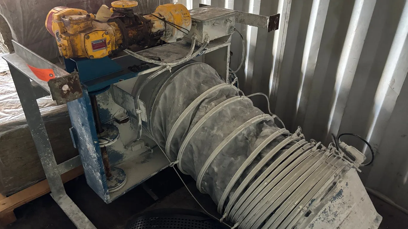 Industrial Bulk Loading Spout and Clarage Blower