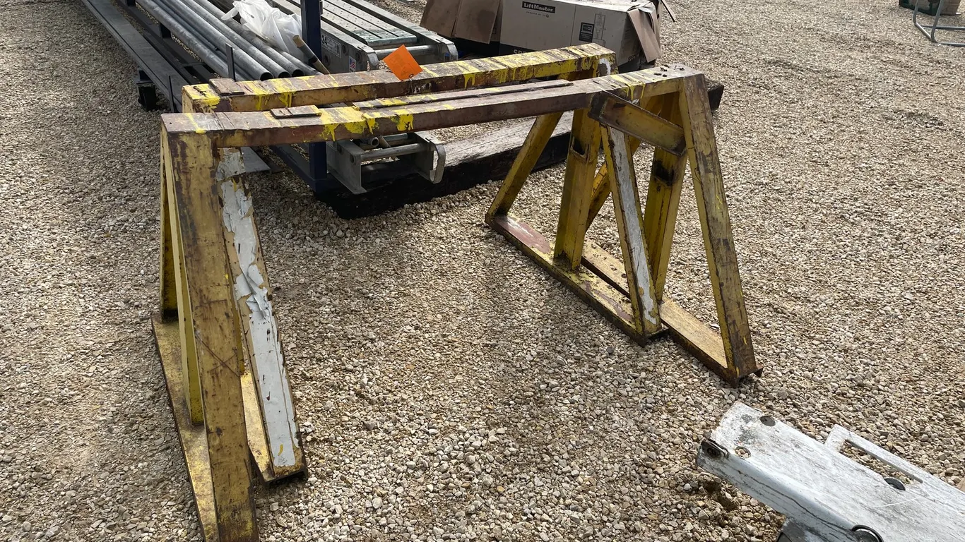 (2) Metal Saw Horses
