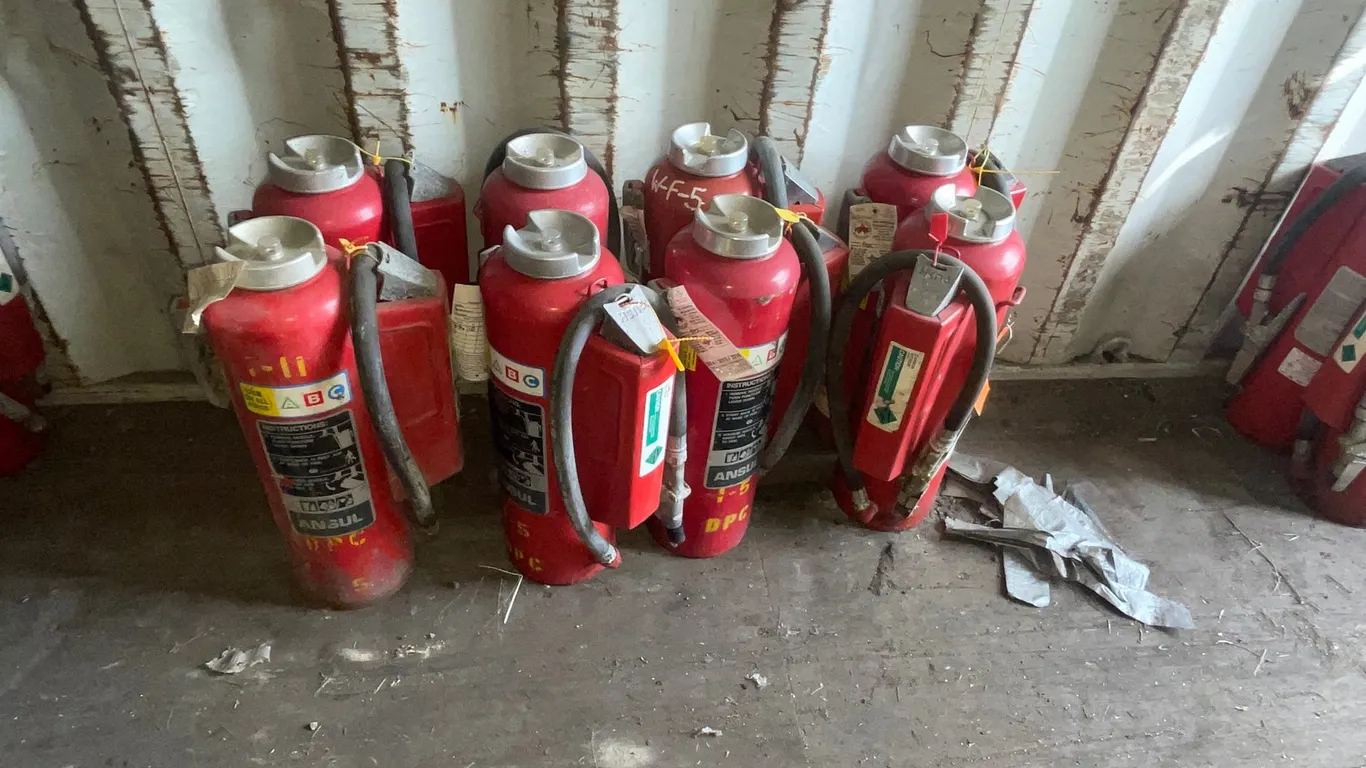 (8) Dry Chemical Fire Extinguishers