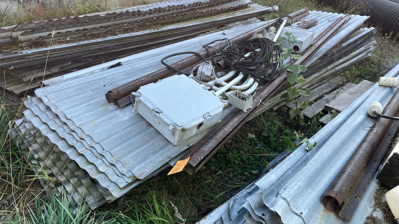 Pallet of Corrugated Steel