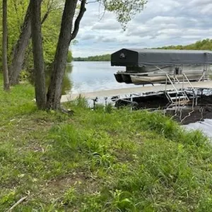 Dock Rite Aluminum Electric Pontoon Lift with Canopy