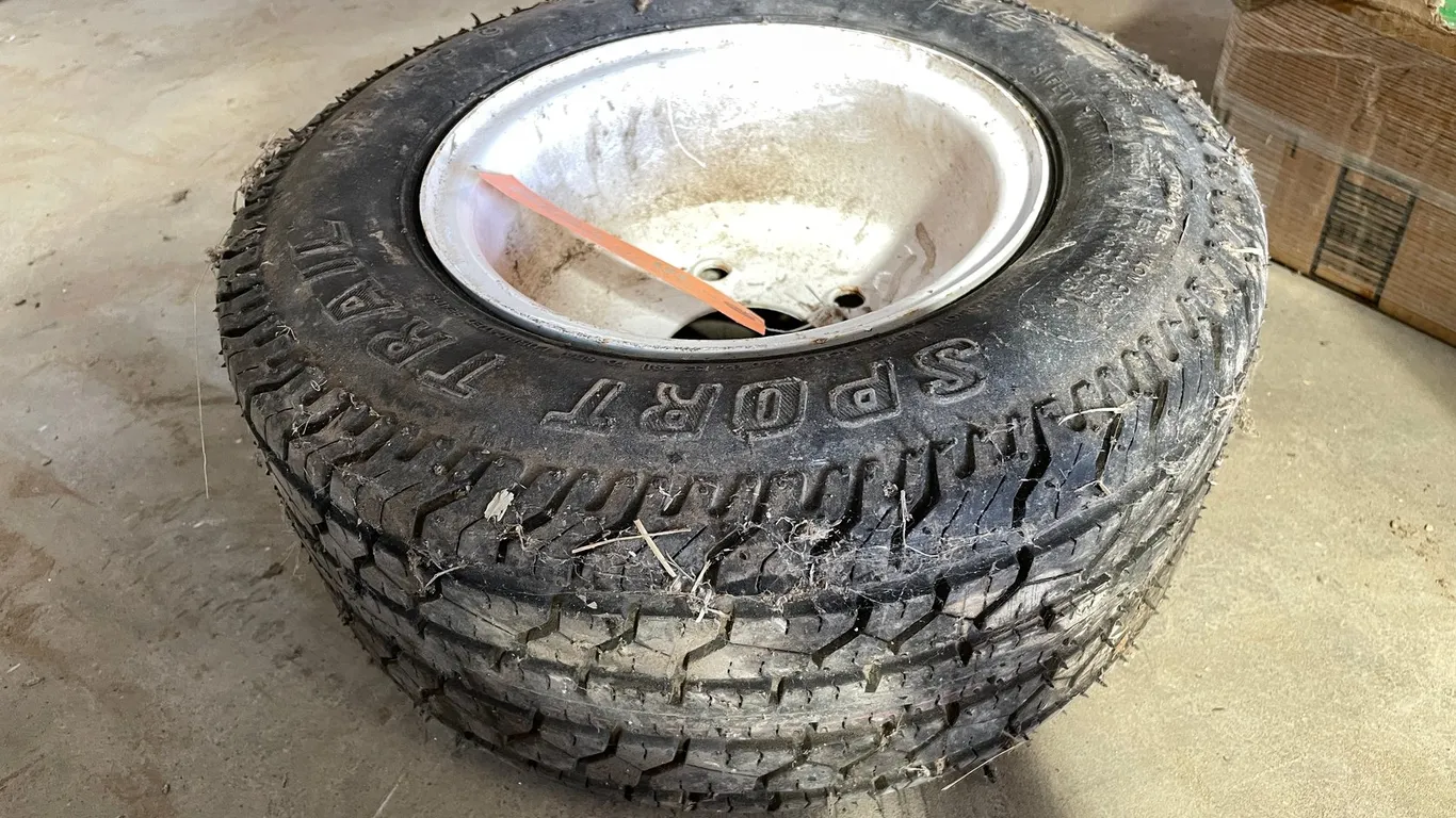 Snowmobile Trailer Tire and Rim