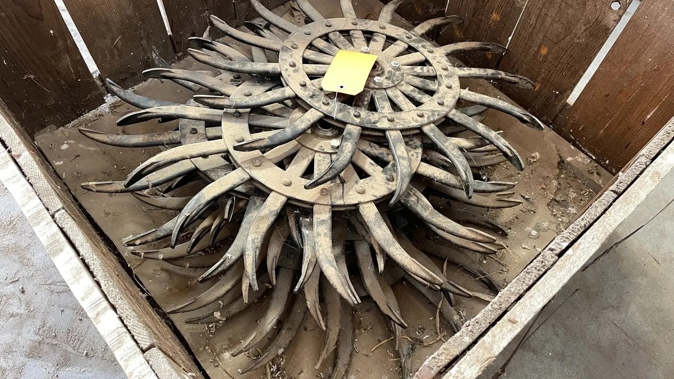 (8) Unused Rotary Hoe Wheels