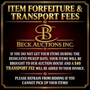 Item Forfeiture & Transport, Shipping, Delivery Fees & Conditions