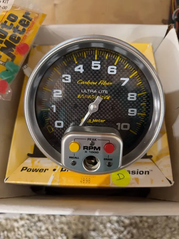 Auto Meter Carbon Fiber Electric Tachometer