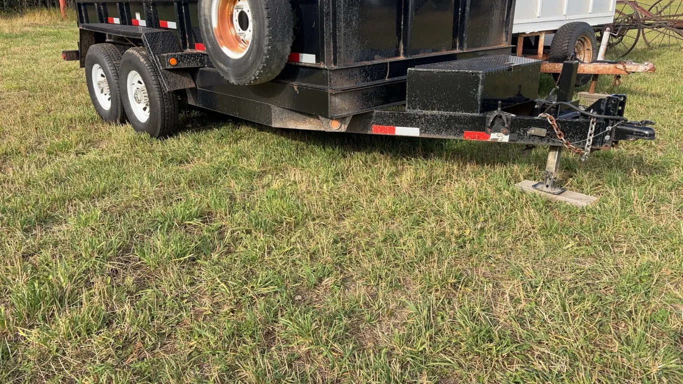2007 Snake River Trailer Company 14ft dump trailer, tandem axle, GVWR 7000 lbs,