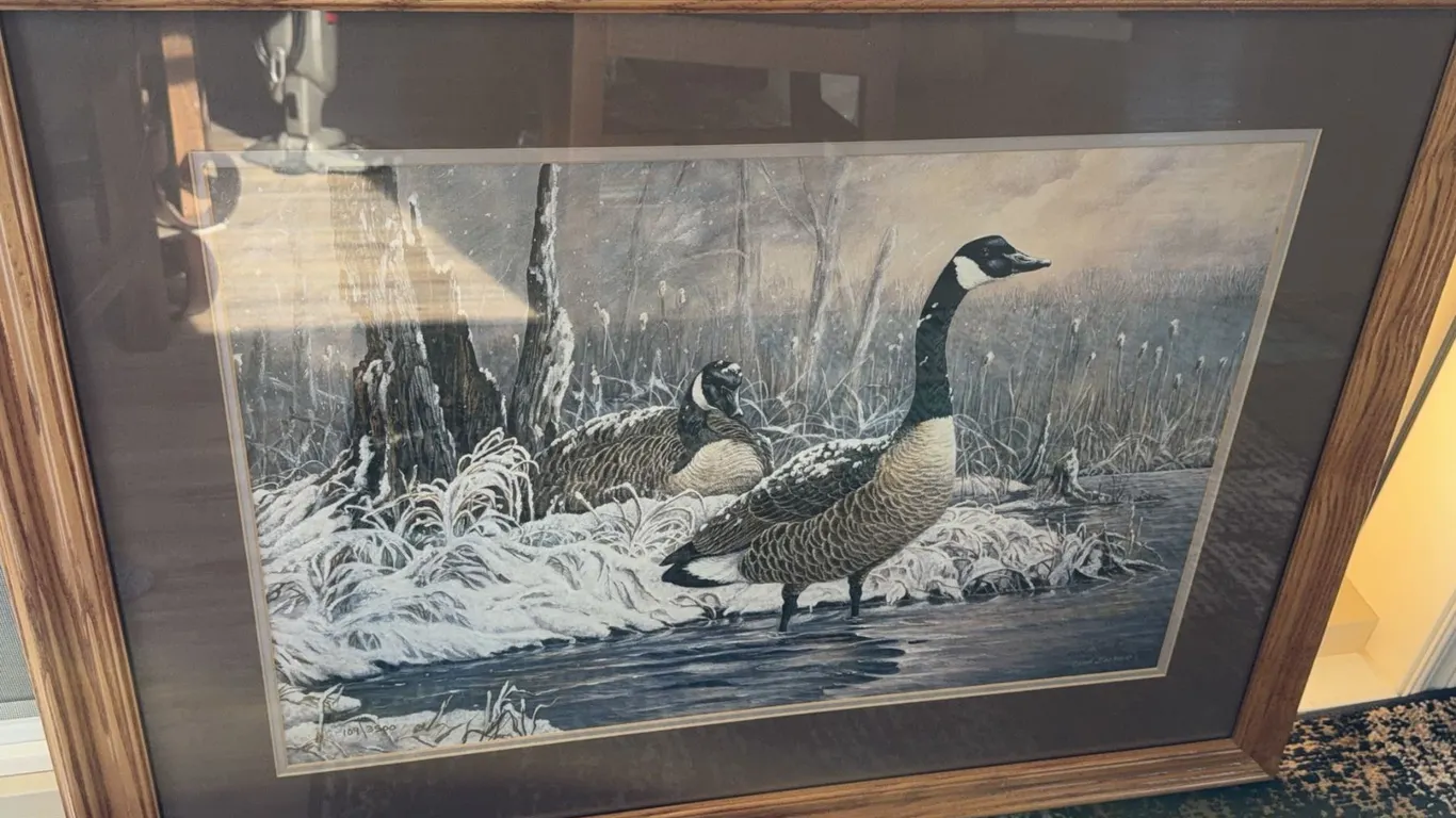 Carol Decker Print Canada Geese 109/3500 Framed