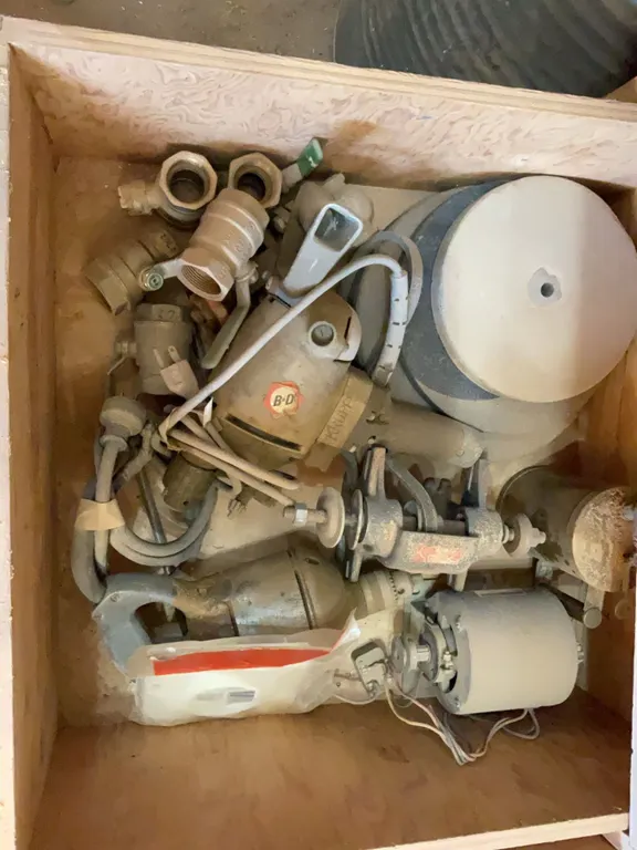 Wood Shop Drawer Lot With Handheld Power Tools, Fittings, and Electrical Parts