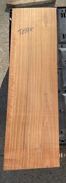 Teak Wood Board 1.5 Inches Thick, 7.25 Inches Wide, 25 Inches Long
