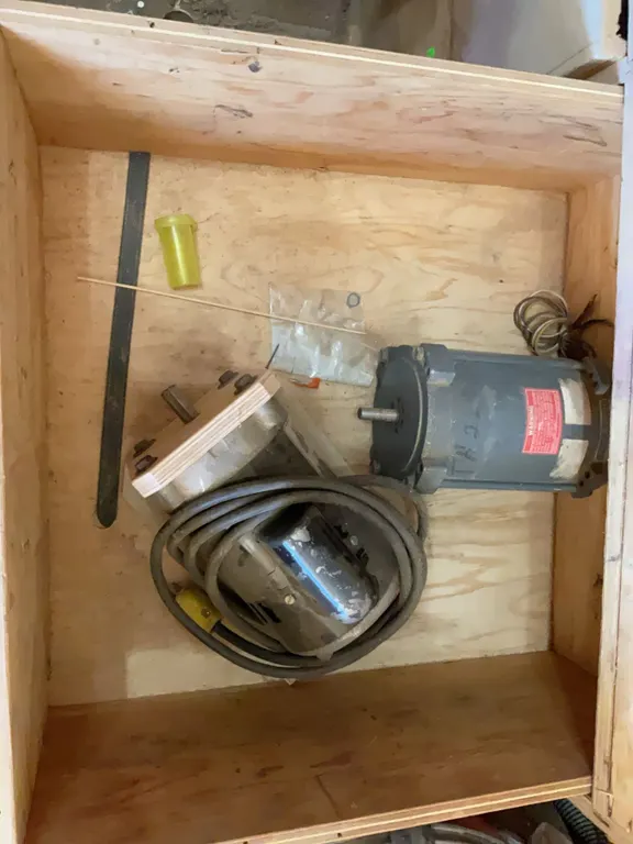 Two Electric Motors with Power Cords and Mounting Bracket