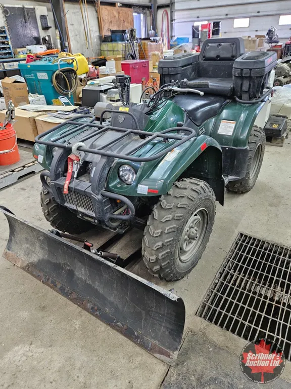 ATV: 2003 Yamaha Kodiak 450 4x4; WARN Plow & Winch