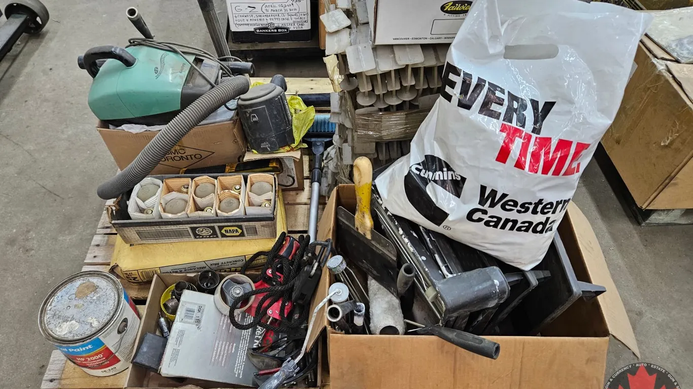 Pallet Lot : Assorted Shop Tools & Supplies