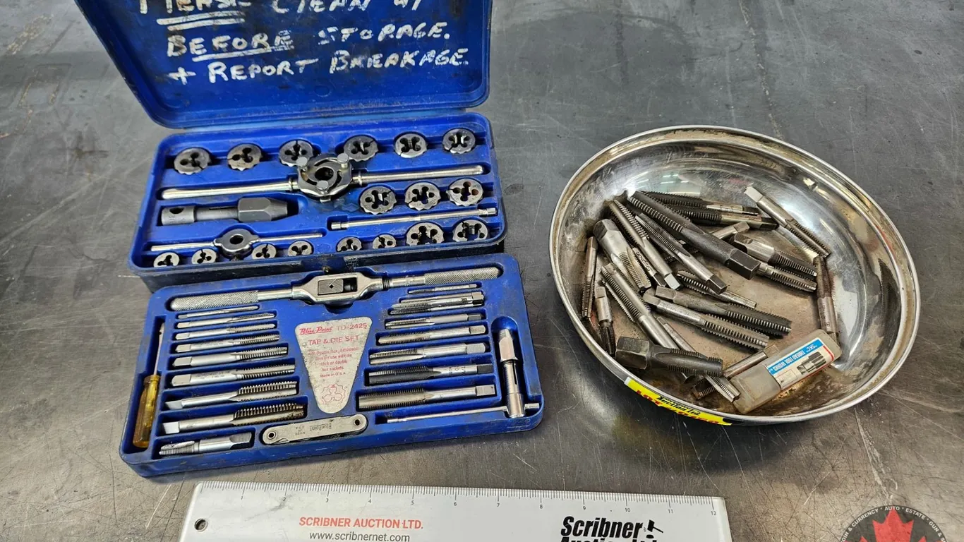 Blue-Point Tap & Die Set with Assorted Taps