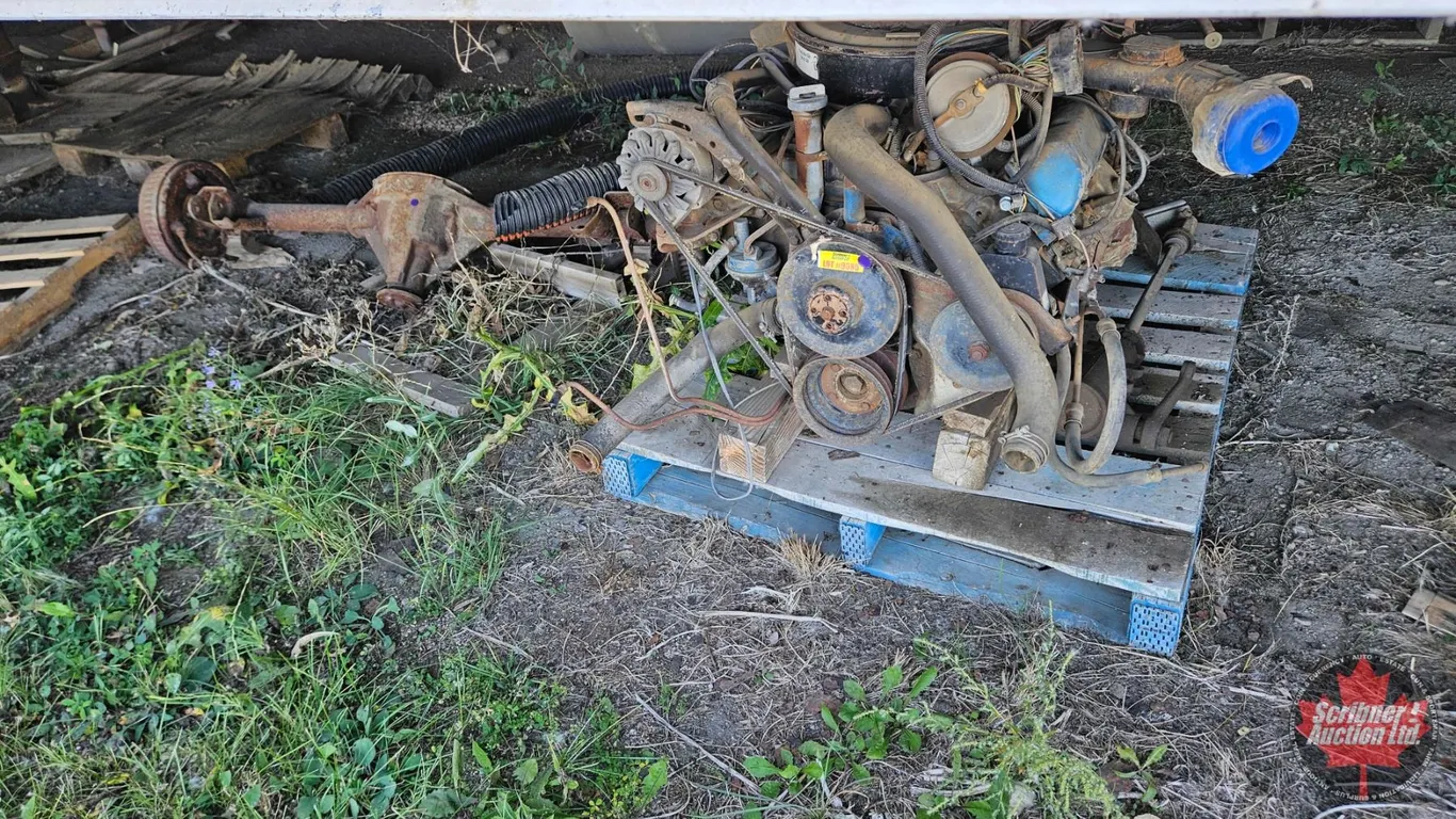 455 Olds Rocket Engine, Transmission & Rear Axle Parts Lot