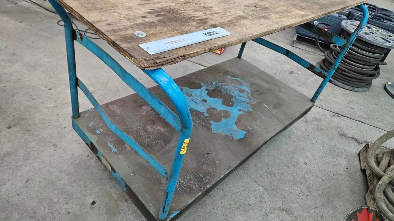 Two-Tier Rolling Shop Cart