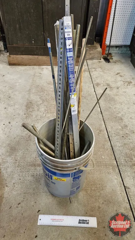Assorted Threaded Rods & Metal Stock