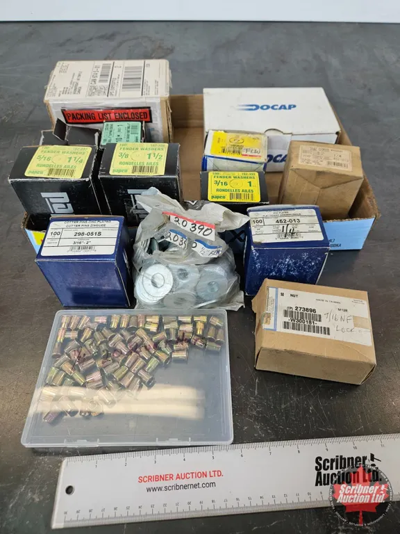 Assorted Washers, Threaded Inserts & Hardware