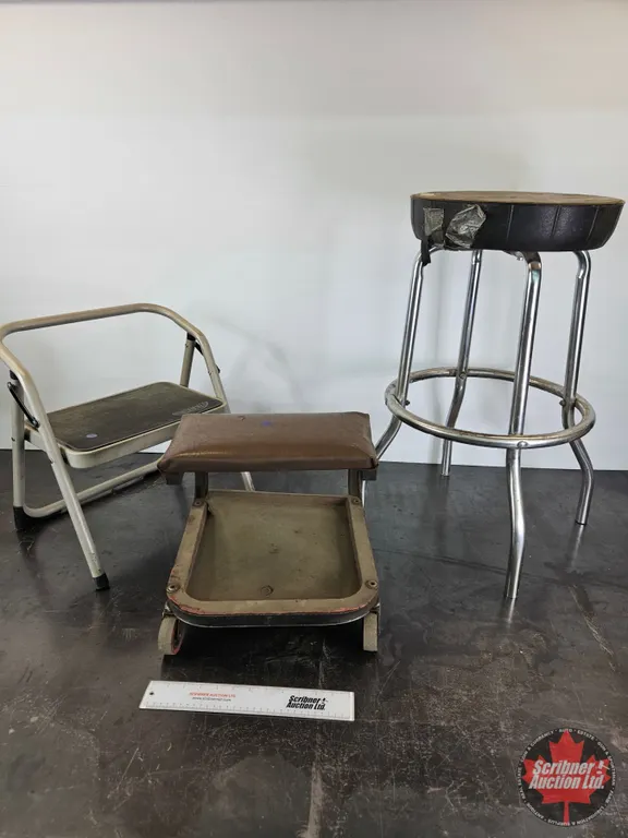 Shop Stools / Rolling Mechanic Seat / Step Stool