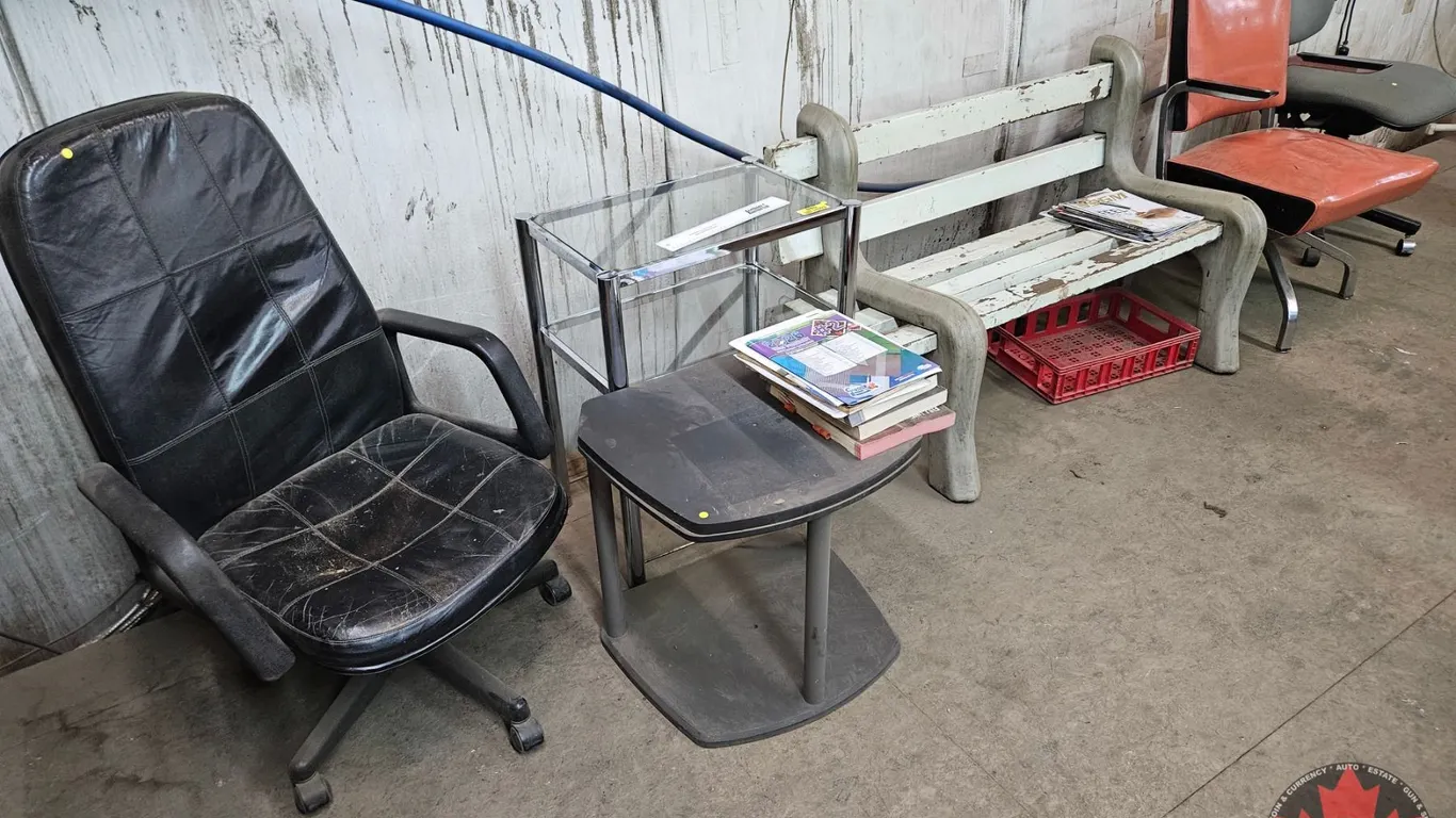 Assorted Office Chairs, Tables & Bench