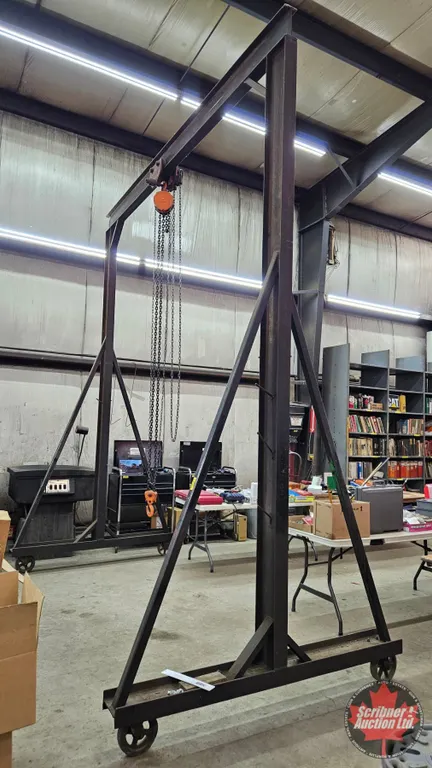 Rolling Gantry Crane with 3-Ton Chain Hoist