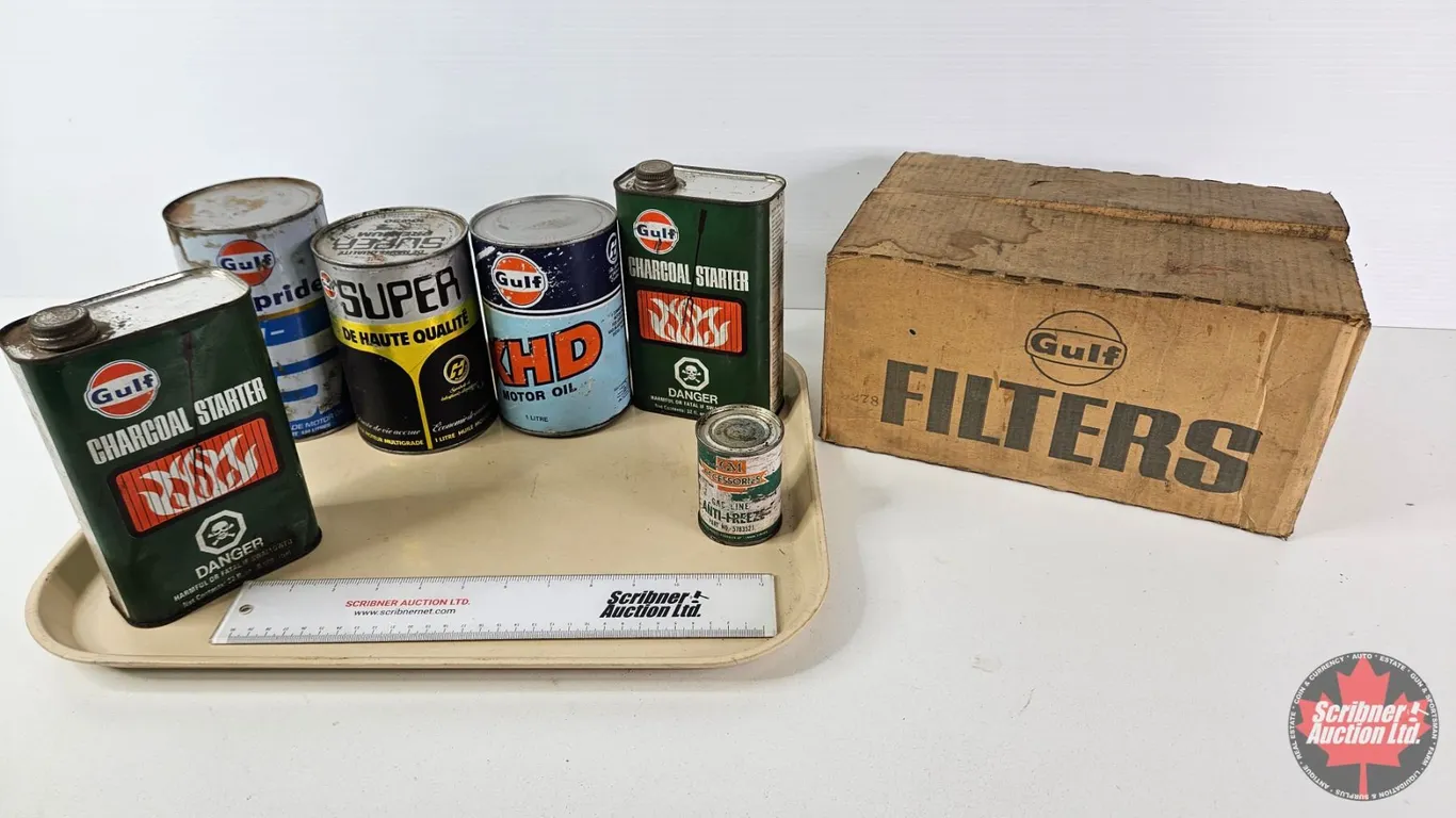 Vintage Gulf Oil & Automotive Advertising Lot