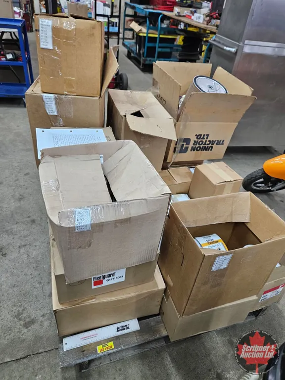 Pallet Lot of Assorted Vehicle & Equipment Filters (22 Boxes)