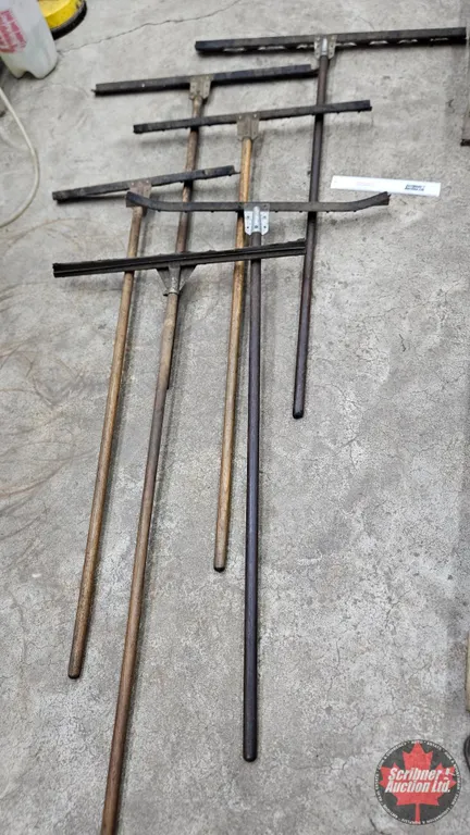Assorted Long-Handled Floor Squeegees