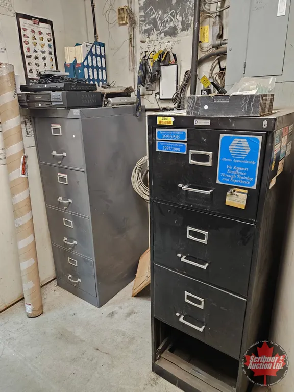 Truck Service Manuals, Training Materials & (2) Filing Cabinets