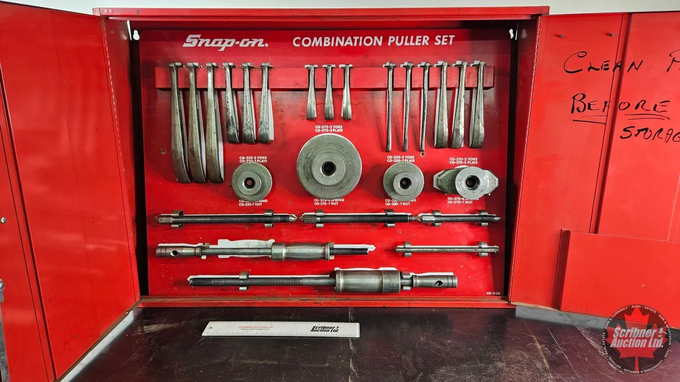 Snap-on Combination Puller Set & Cabinet