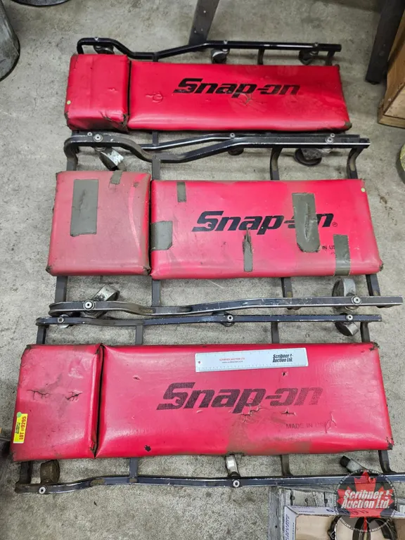 Three Snap-on Mechanic Creepers