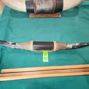 Mounted Steer Horns w/ Leather Wrapped Accents